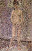 Georges Seurat A standing position of the Obverse France oil painting artist